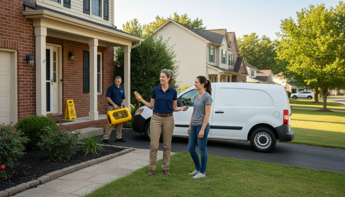 Water restoration image for Dehumidification And Cleanup Services in Mcdavid, FL